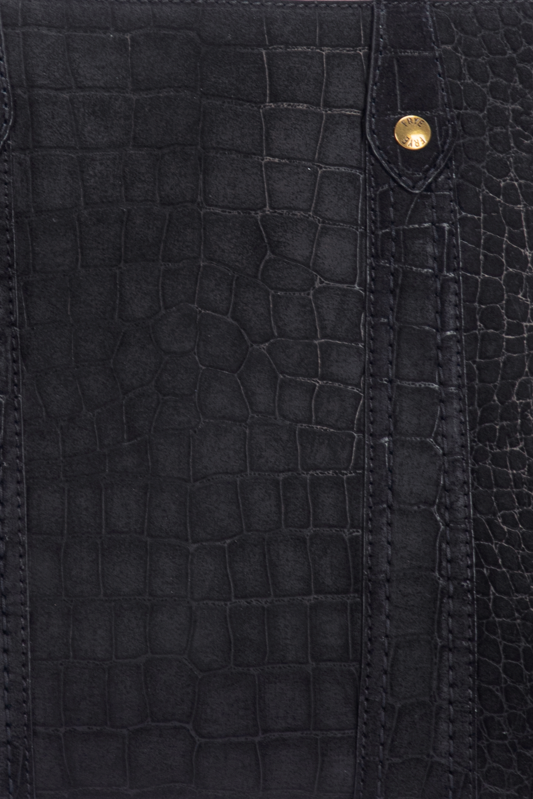 Melissa Sueded Croco Shopper in Black Black