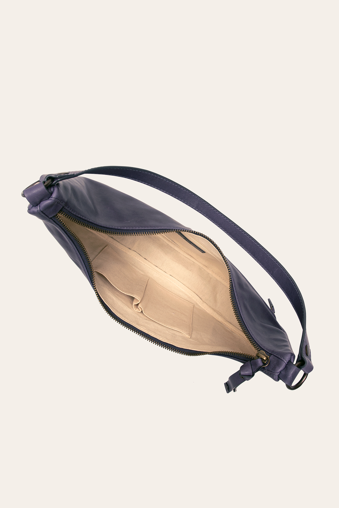 Melissa Crescent Hobo in Eggplant Eggplant