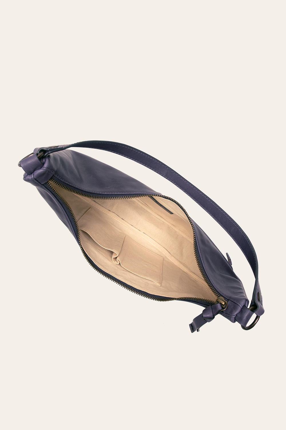 Melissa Crescent Hobo in Eggplant Eggplant