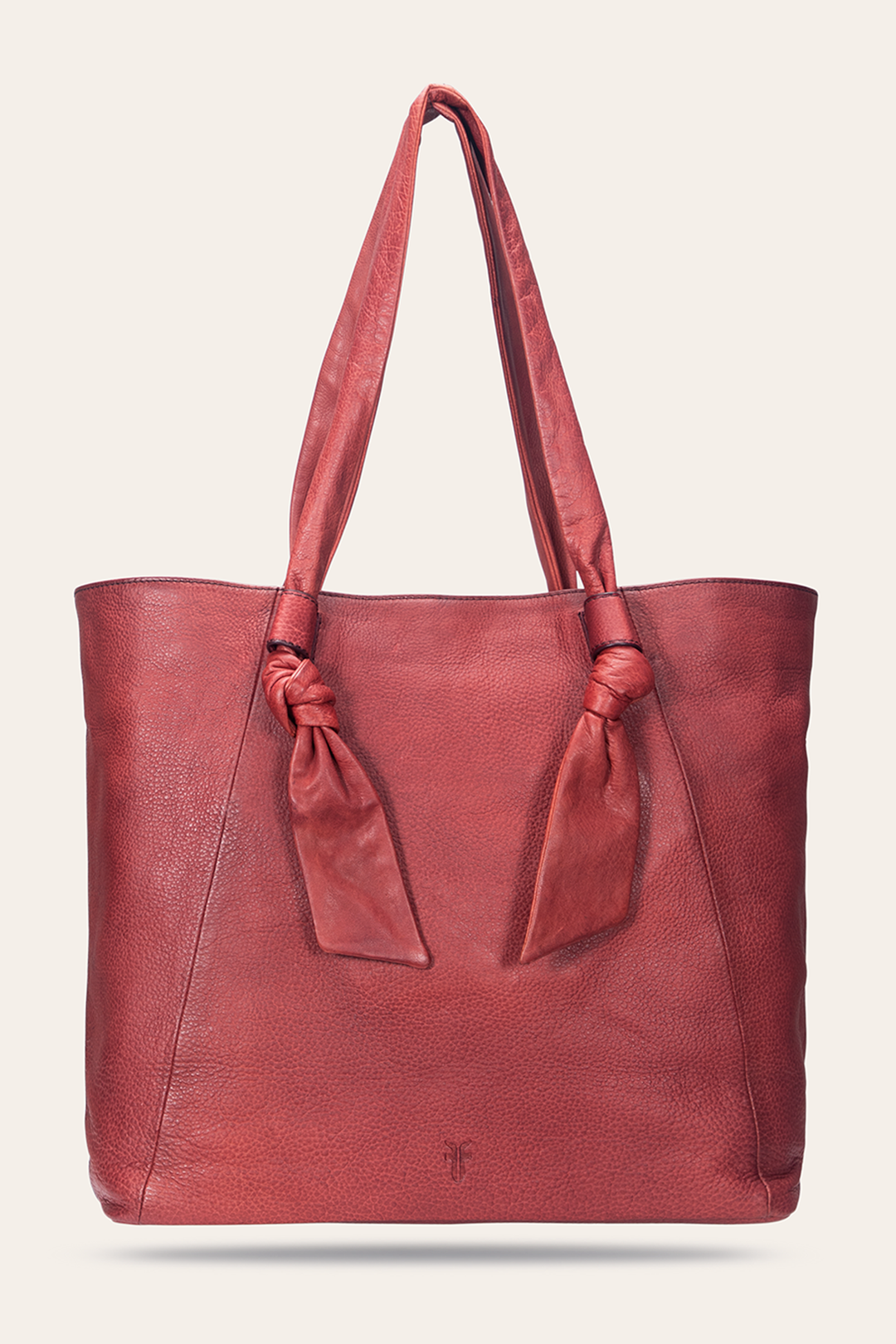 Nora Knotted Tote in Burgundy Burgundy