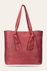 Nora Knotted Tote in Burgundy Burgundy