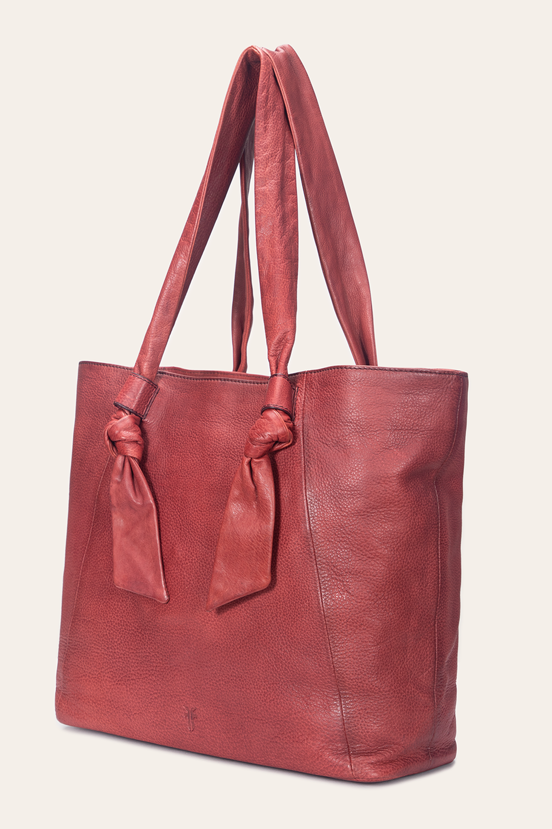 Nora Knotted Tote in Burgundy Burgundy