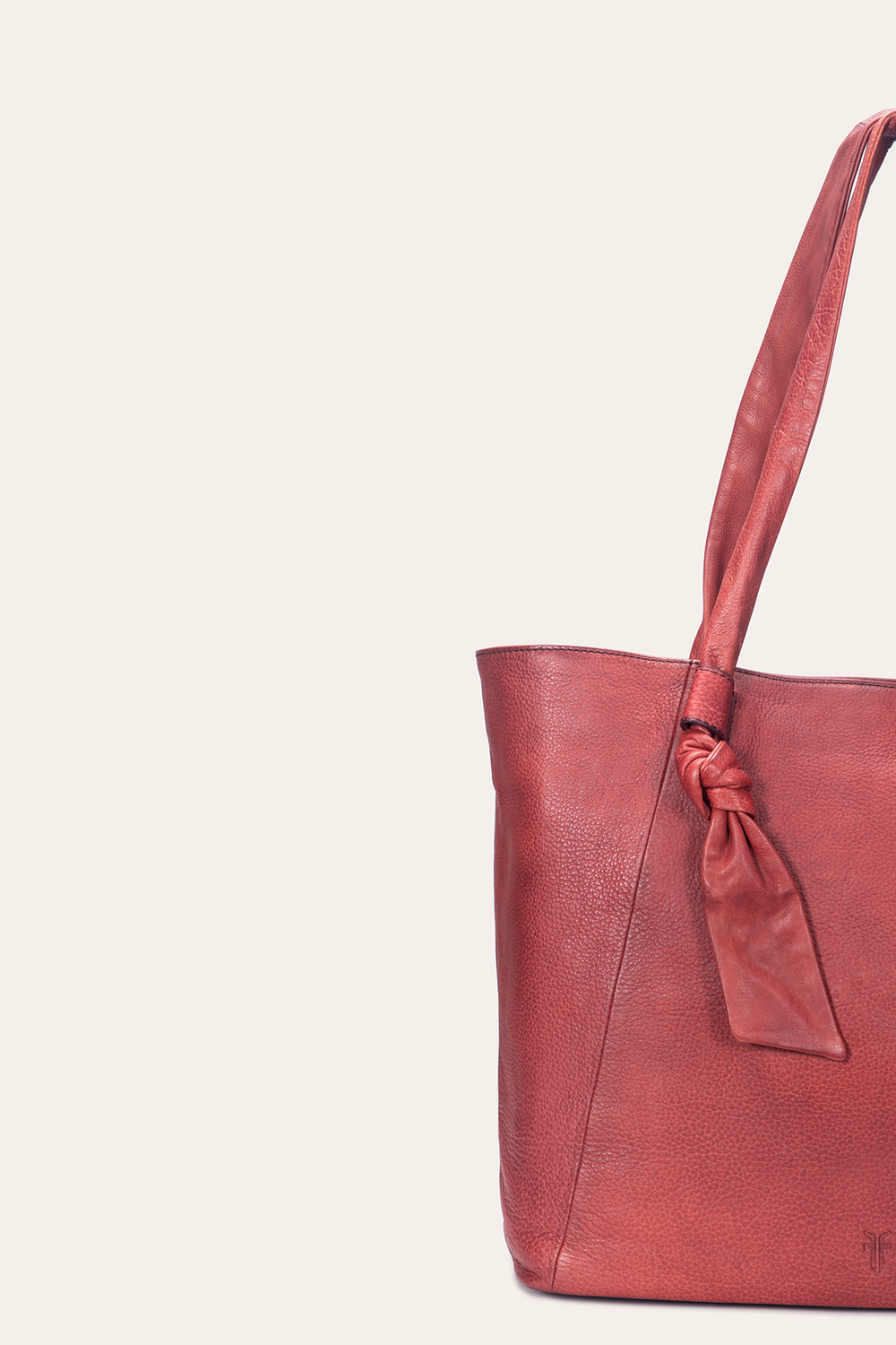 Nora Knotted Tote in Burgundy Burgundy