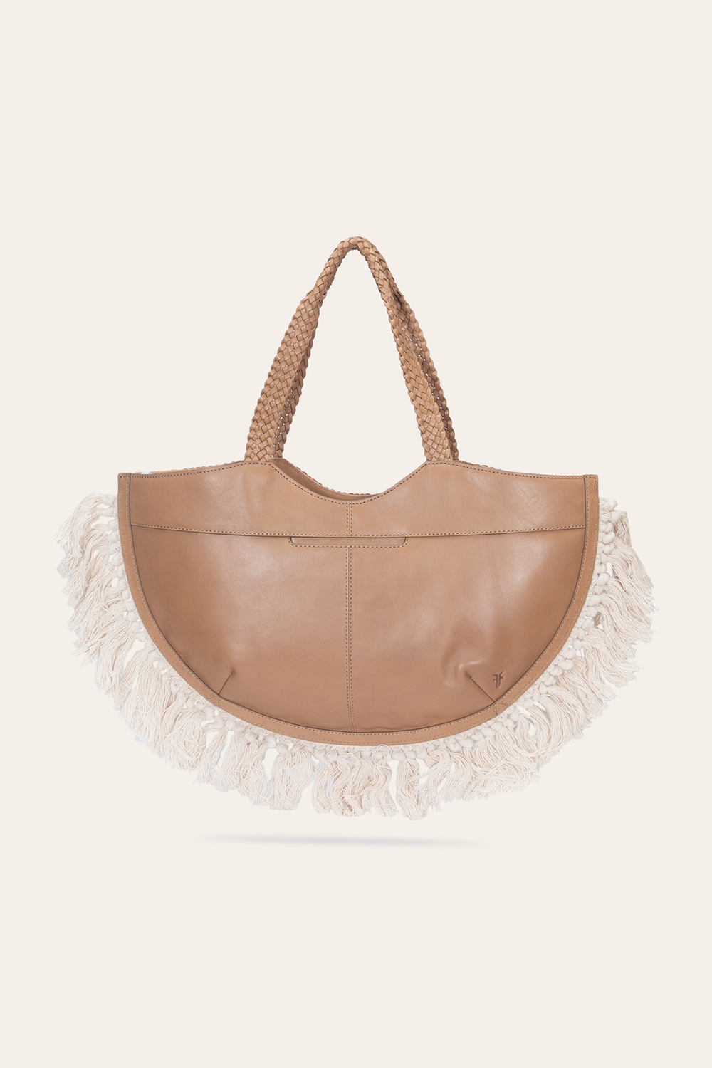 Women's Ella Tassel Tote Bag in Beige Beige