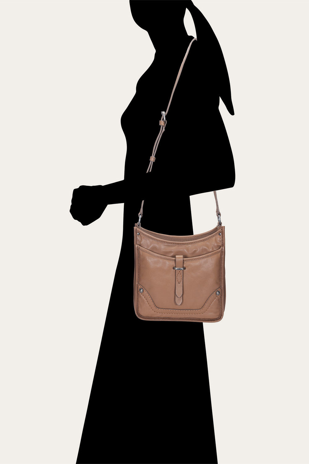 Women's Campus Crossbody Bag (Beige) Beige