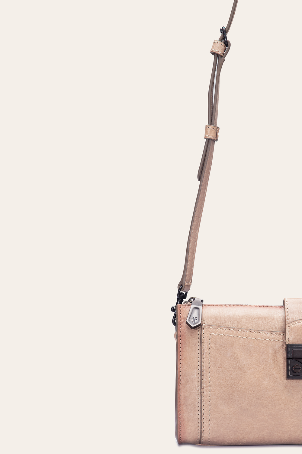 Alex Nude Crossbody Clutch Nude