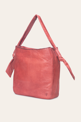 Nora Knotted Hobo in Burgundy Burgundy