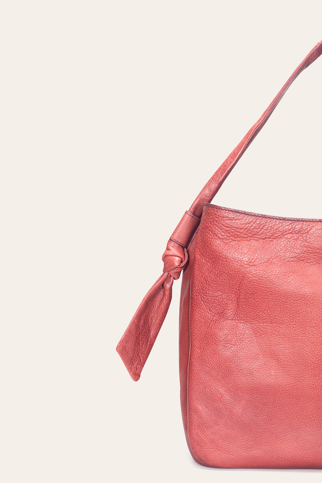 Nora Knotted Hobo in Burgundy Burgundy