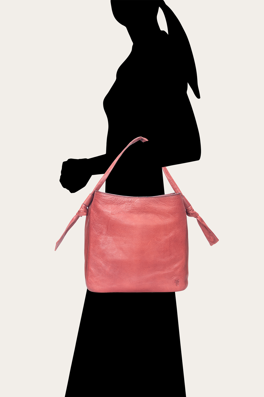Nora Knotted Hobo in Burgundy Burgundy