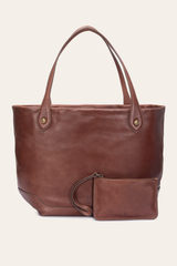 Kenzie Unlined Cognac Tote Cognac
