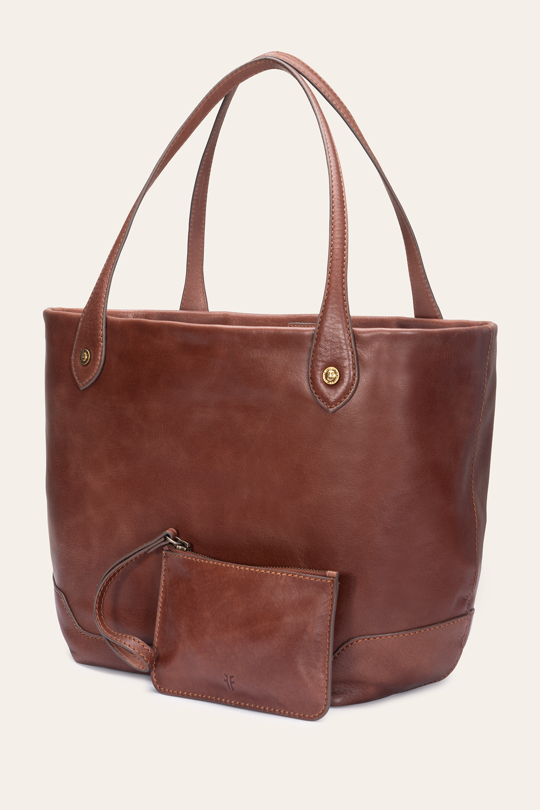 Kenzie Unlined Cognac Tote Cognac