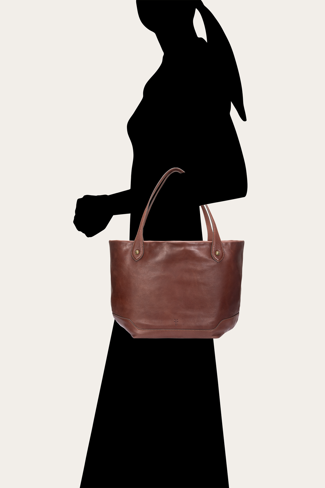 Kenzie Unlined Cognac Tote Cognac