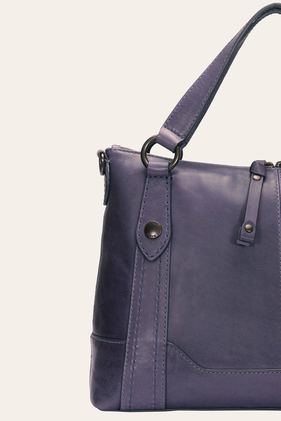 Melissa Eggplant Medium Satchel Eggplant
