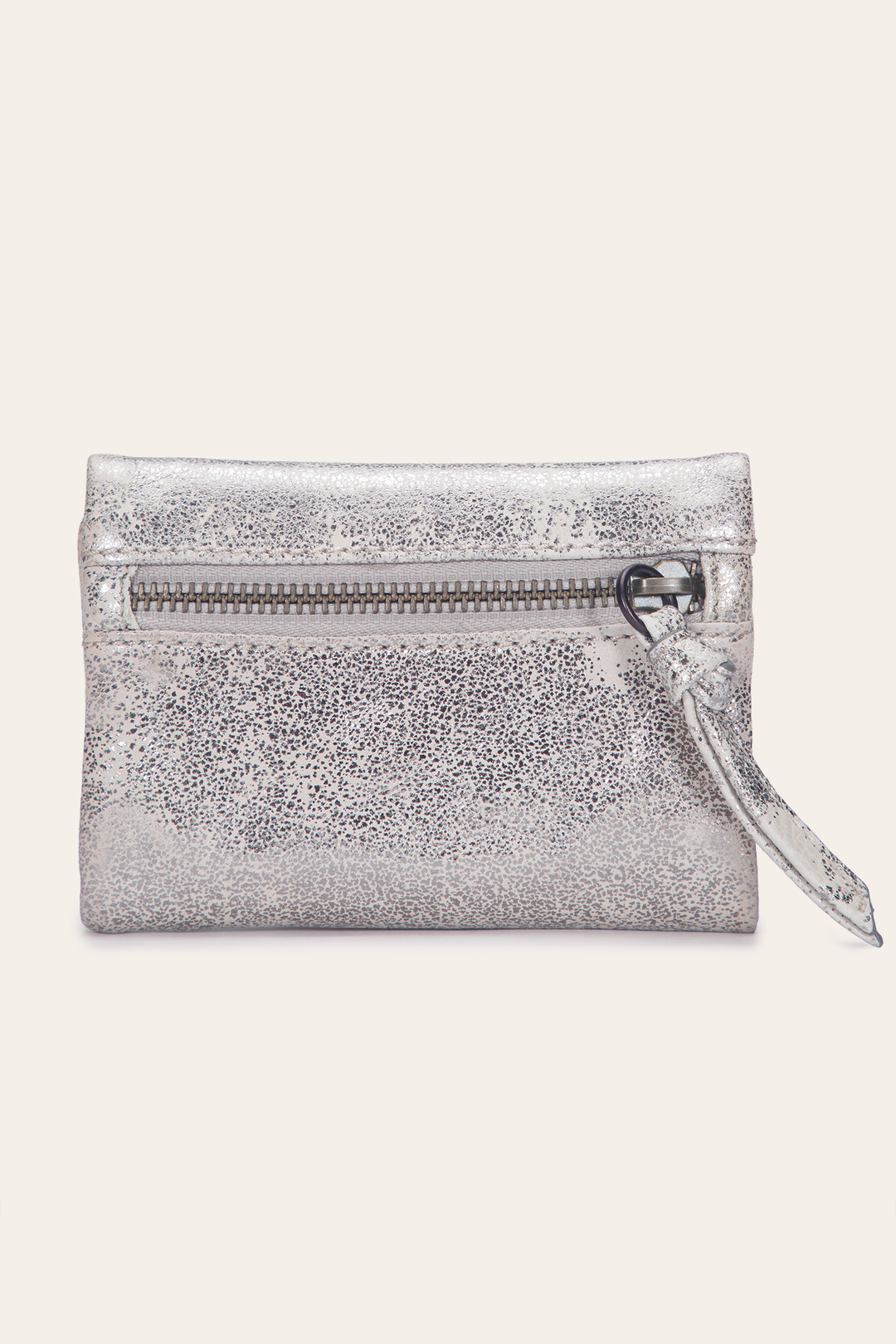 Women's Nora Knotted Small Wallet Cream Metallic