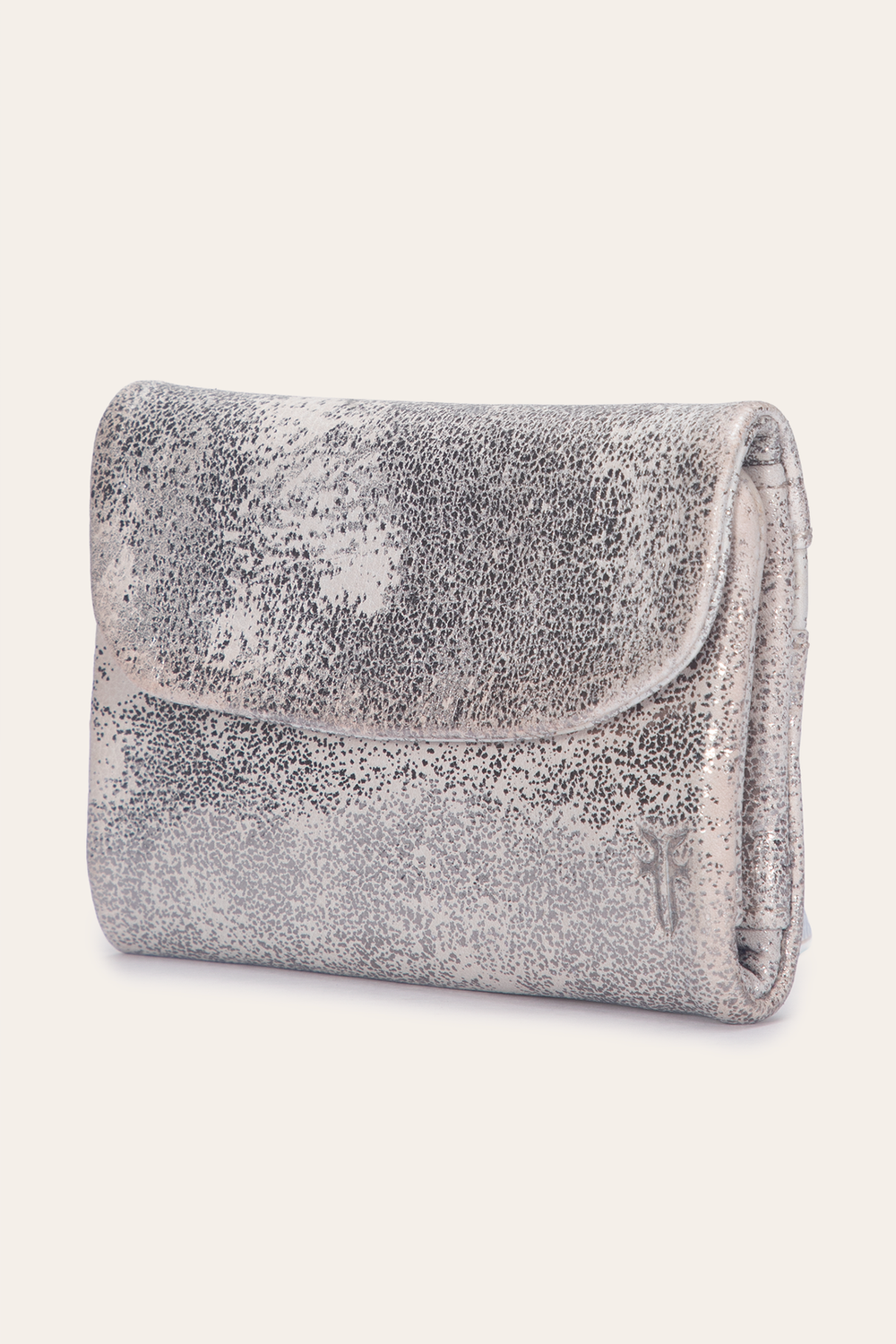 Women's Nora Knotted Small Wallet Cream Metallic