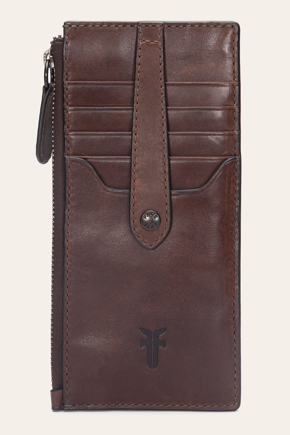 Melissa Dark Brown Snap Card Wallet Dark Brown