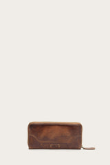 Melissa Cognac Zip Wallet Cognac