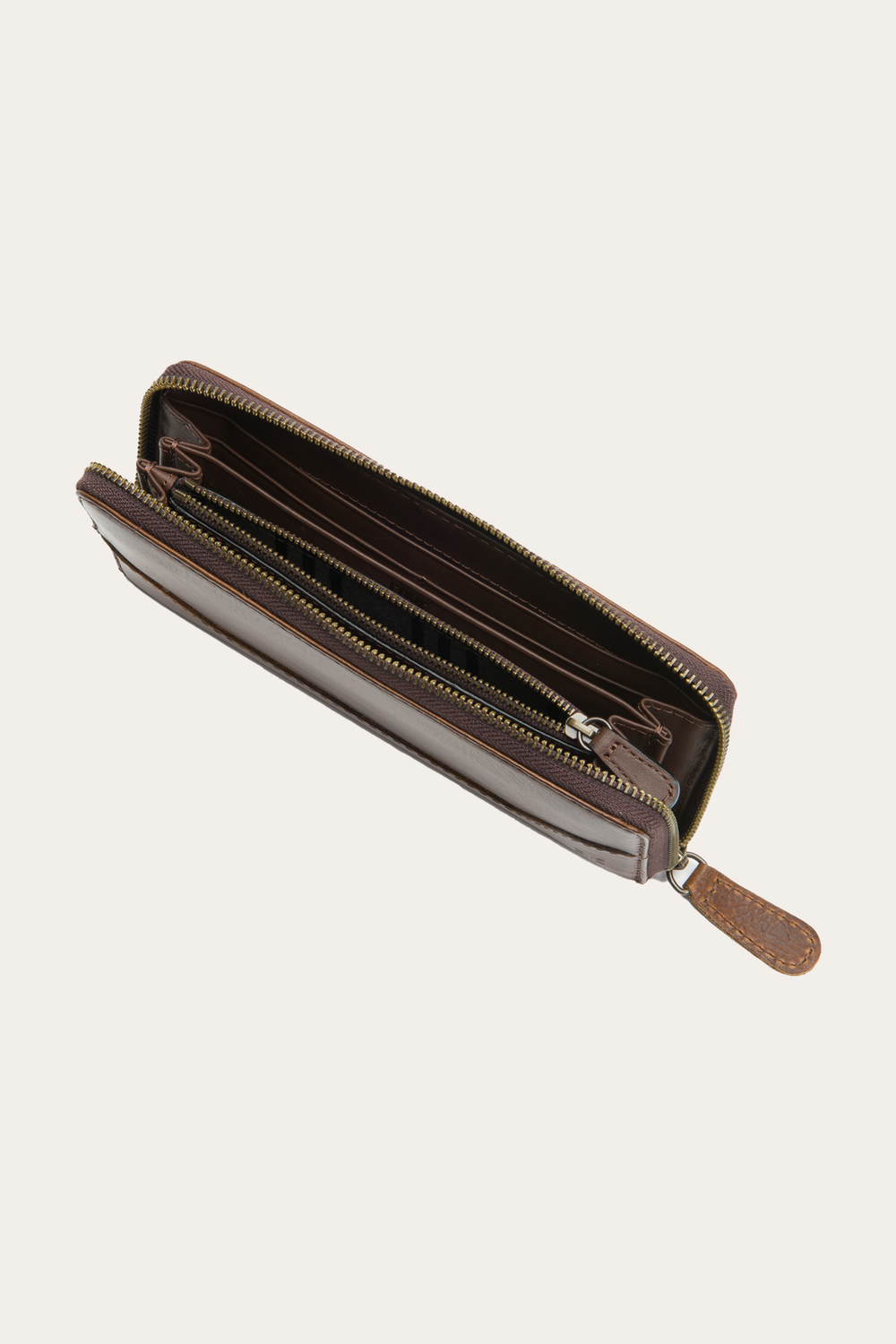 Melissa Dark Brown Zip Wallet Dark Brown