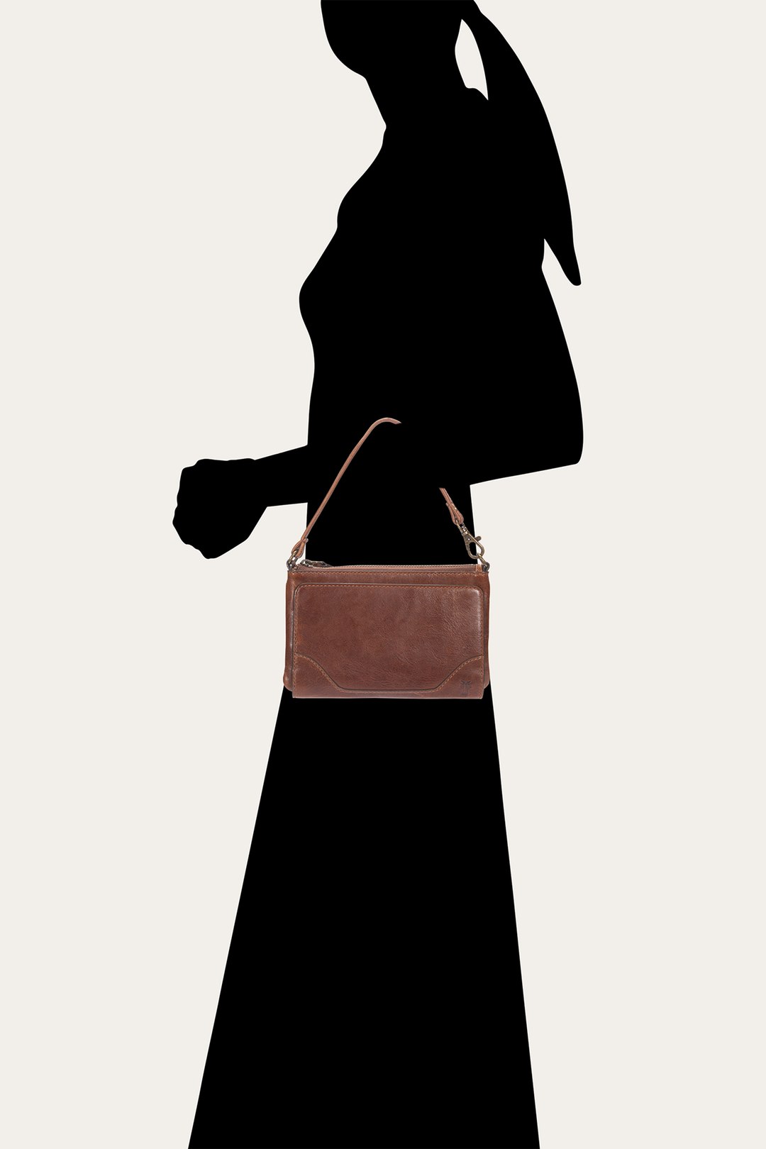 Melissa Convertible Wristlet Wallet in Cognac Cognac
