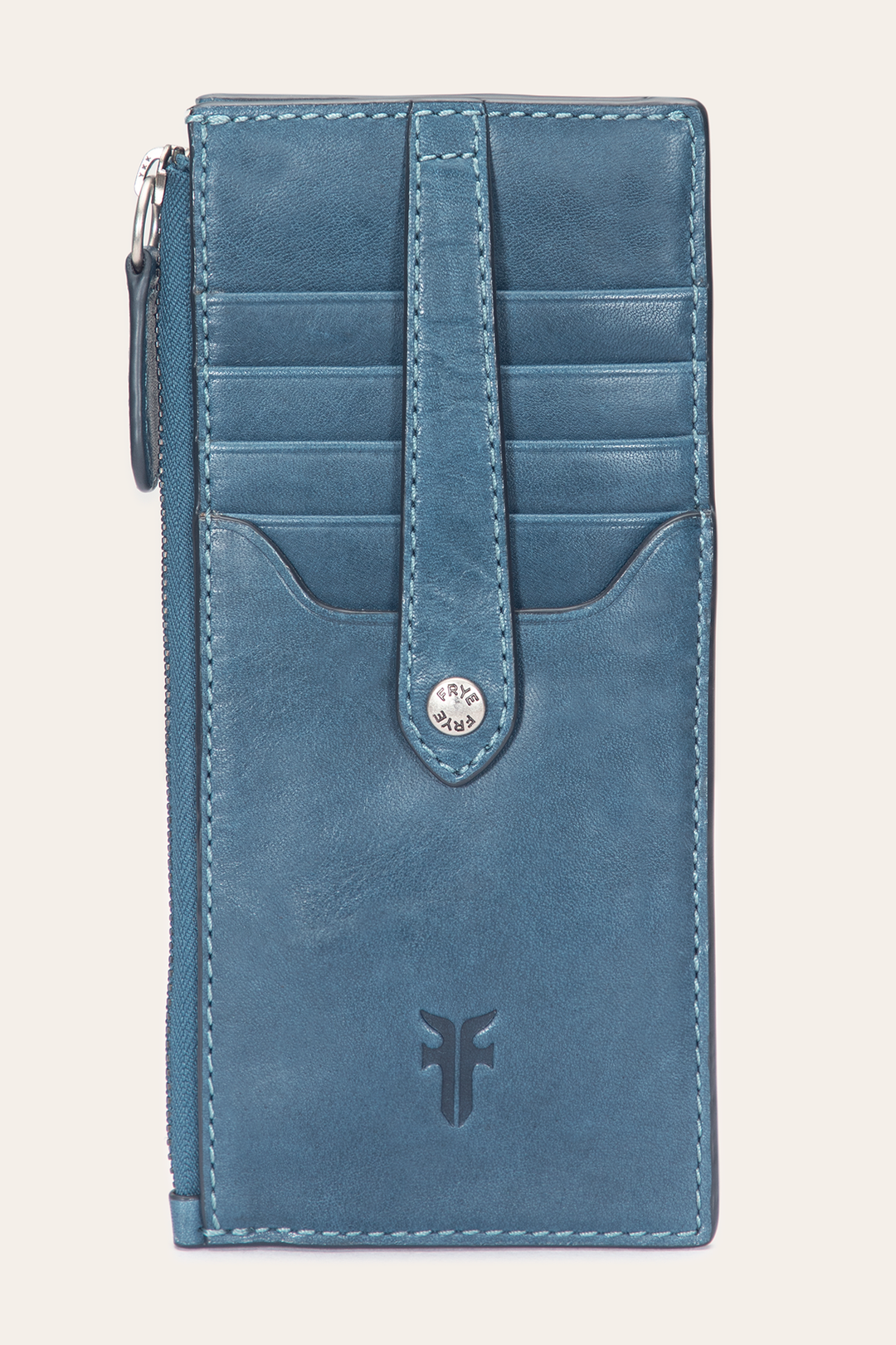 Melissa Steel Snap Card Wallet Steel