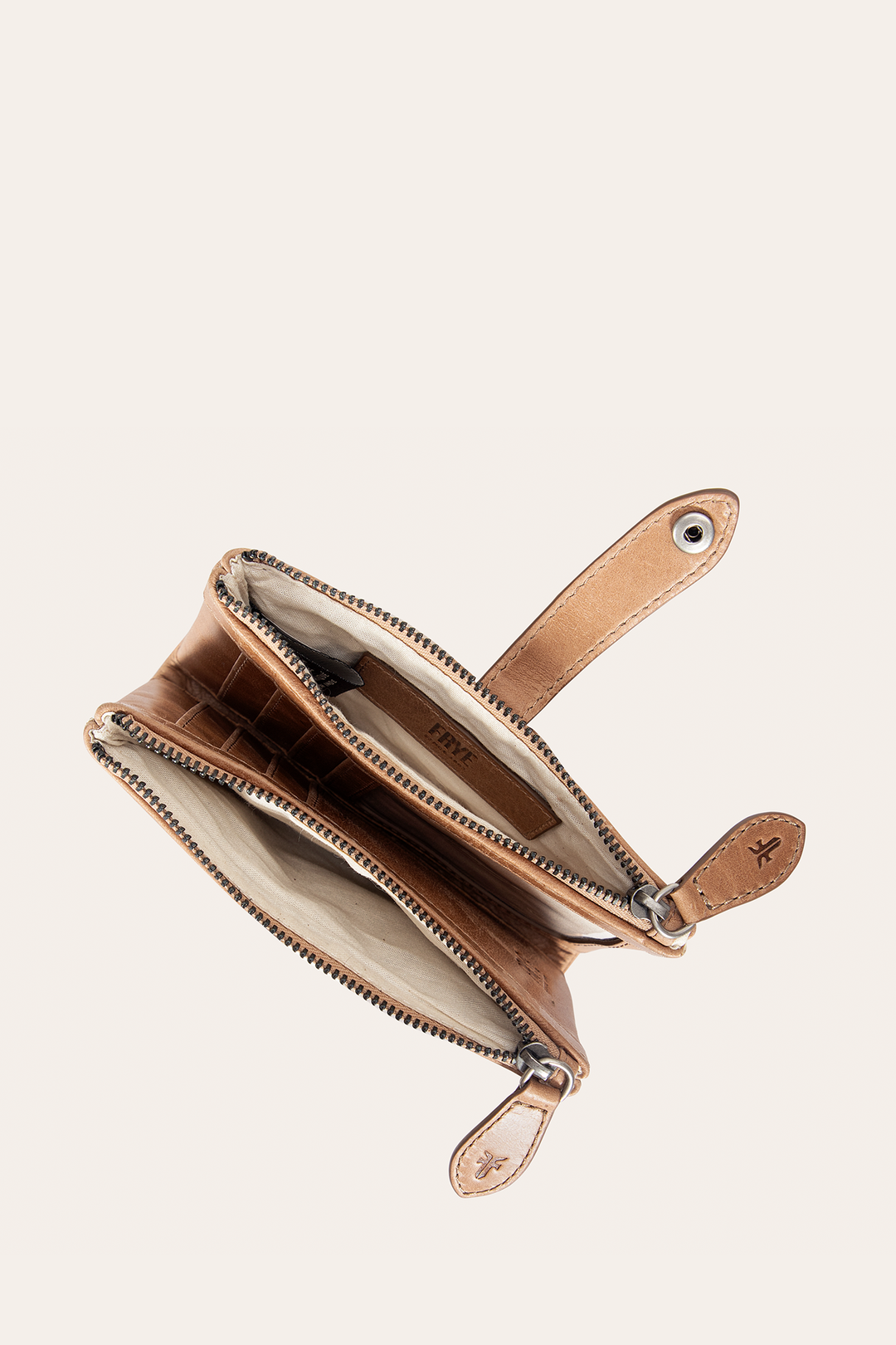 Melissa Beige Double Zip Wallet Beige