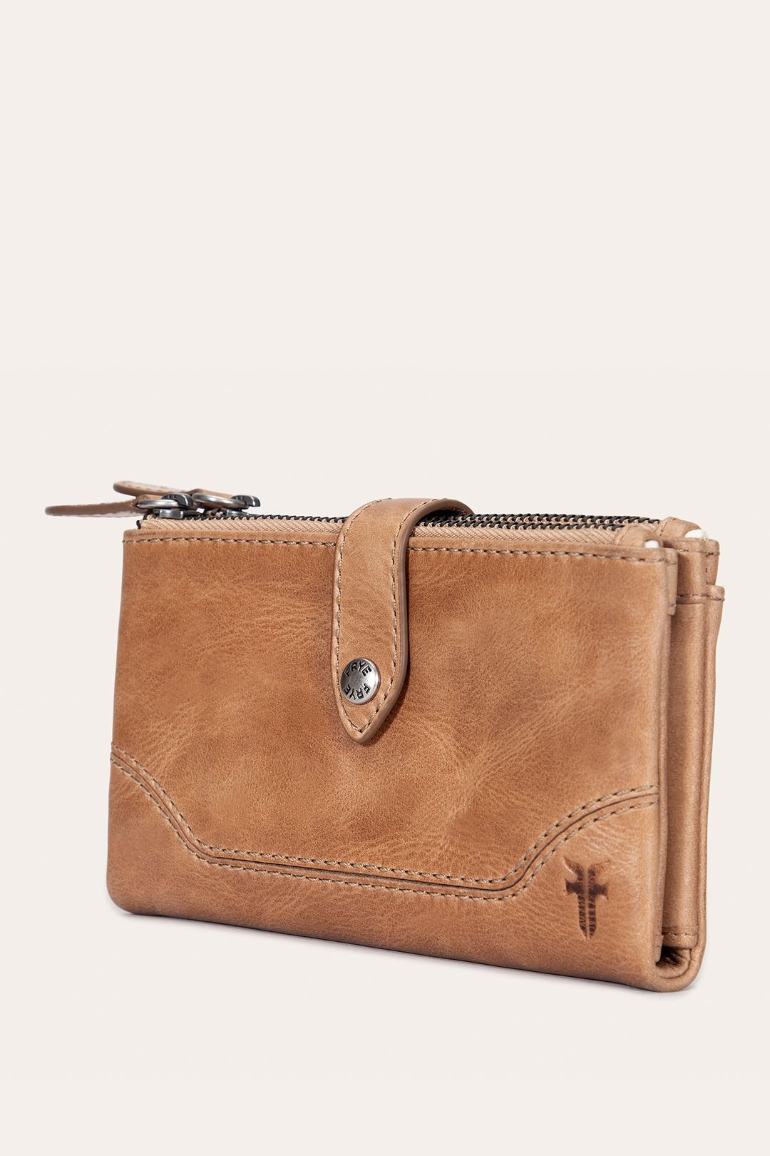 Melissa Beige Double Zip Wallet Beige