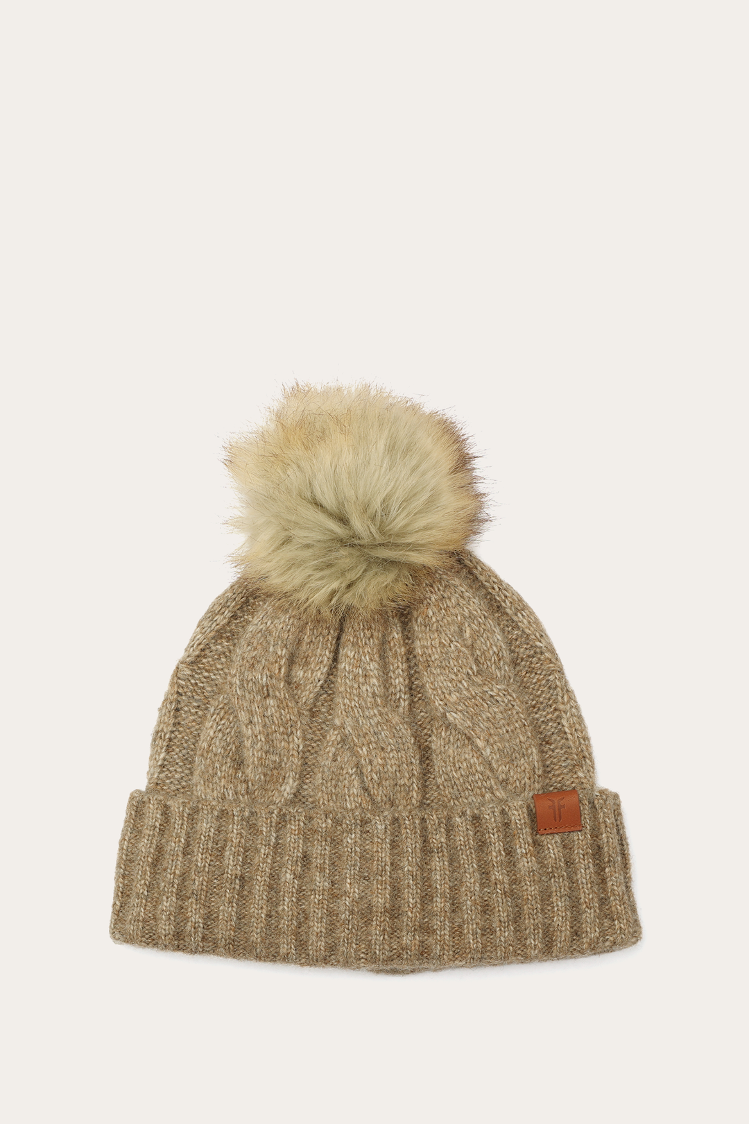 Burnt Olive Wide Cable Cuff Hat Burnt Olive