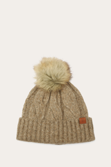 Burnt Olive Wide Cable Cuff Hat Burnt Olive