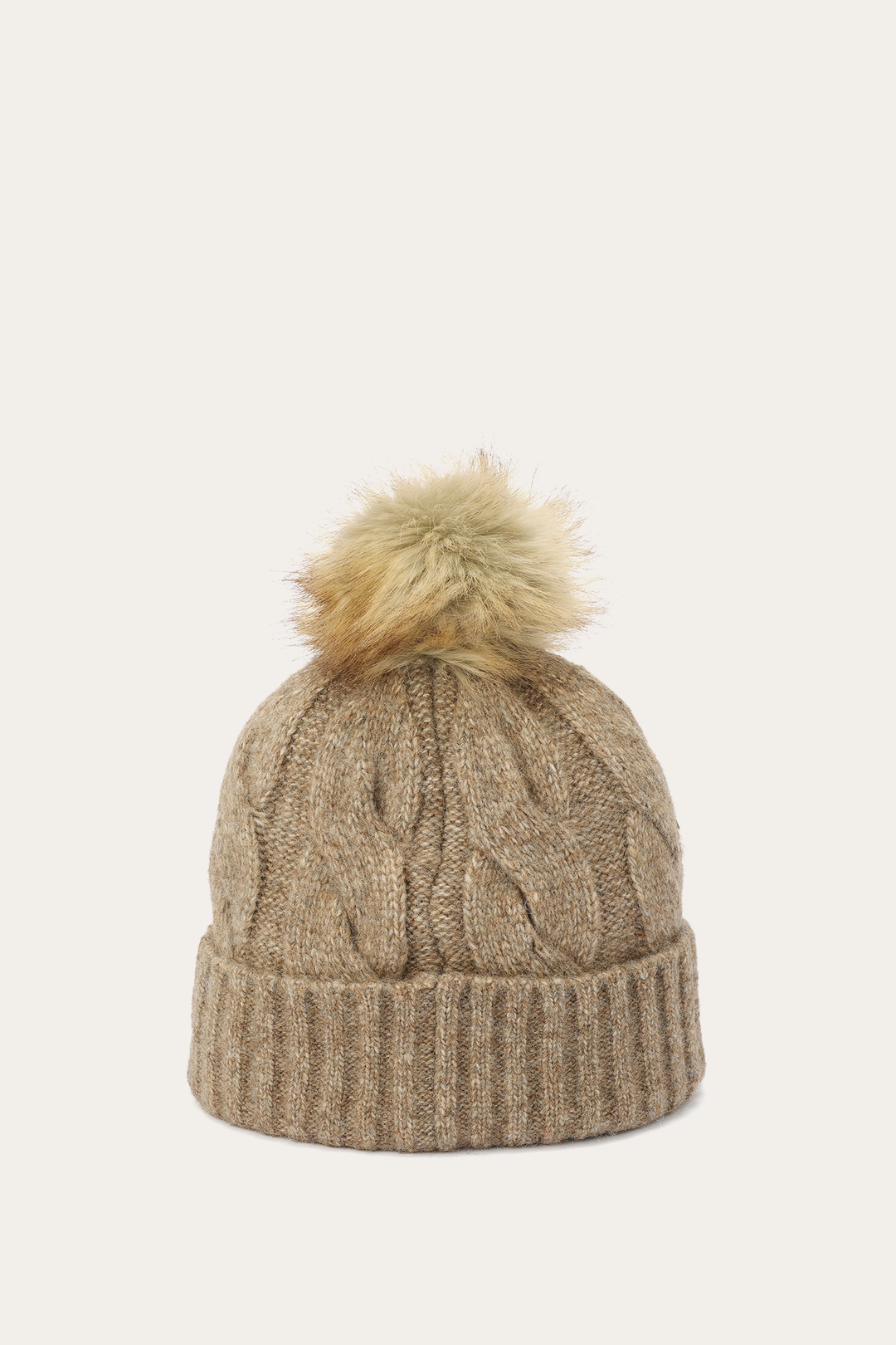 Burnt Olive Wide Cable Cuff Hat Burnt Olive