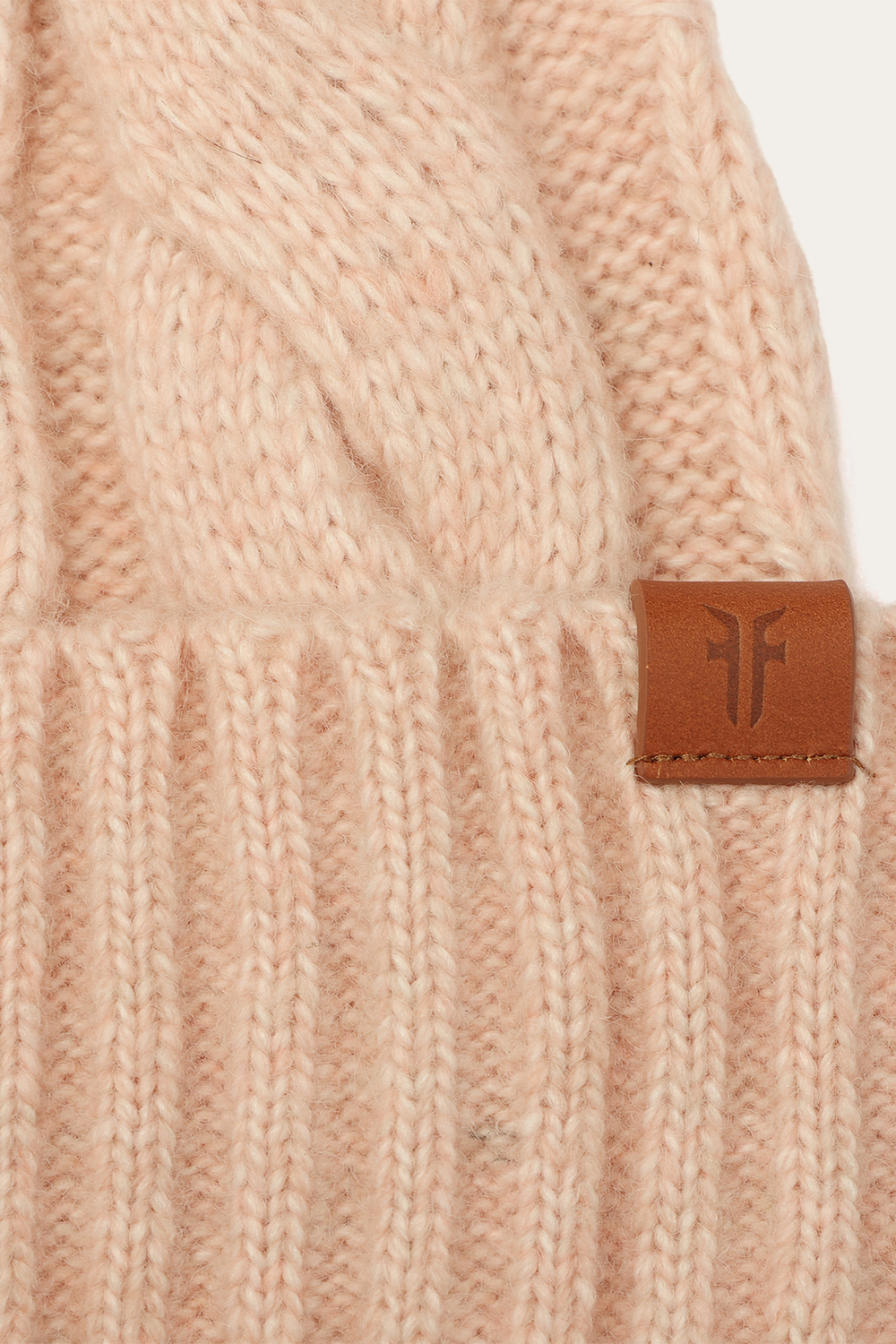 Rose Cloud Wide Cable Cuff Hat Rose Cloud