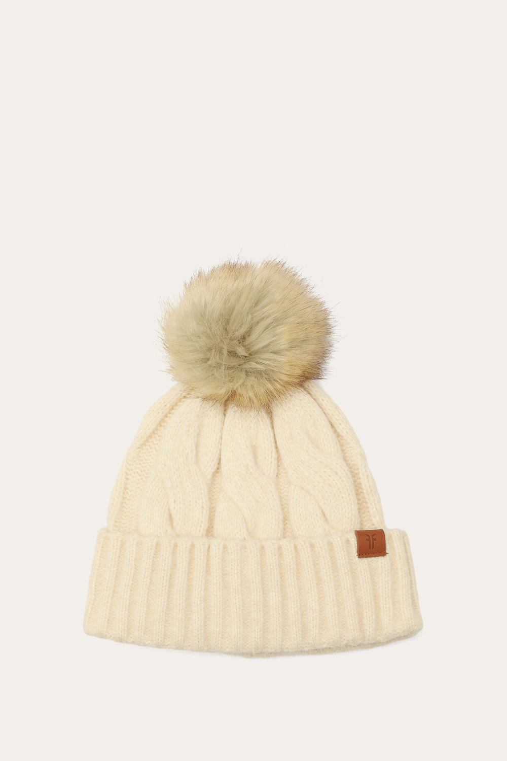 Birch Wide Cable Cuff Hat Birch