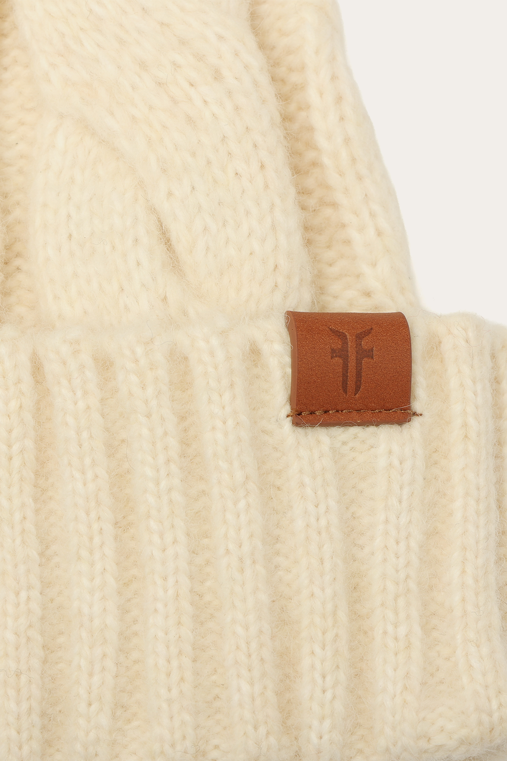 Birch Wide Cable Cuff Hat Birch
