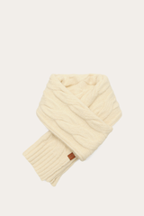 Birch Wide Cable Scarf Birch