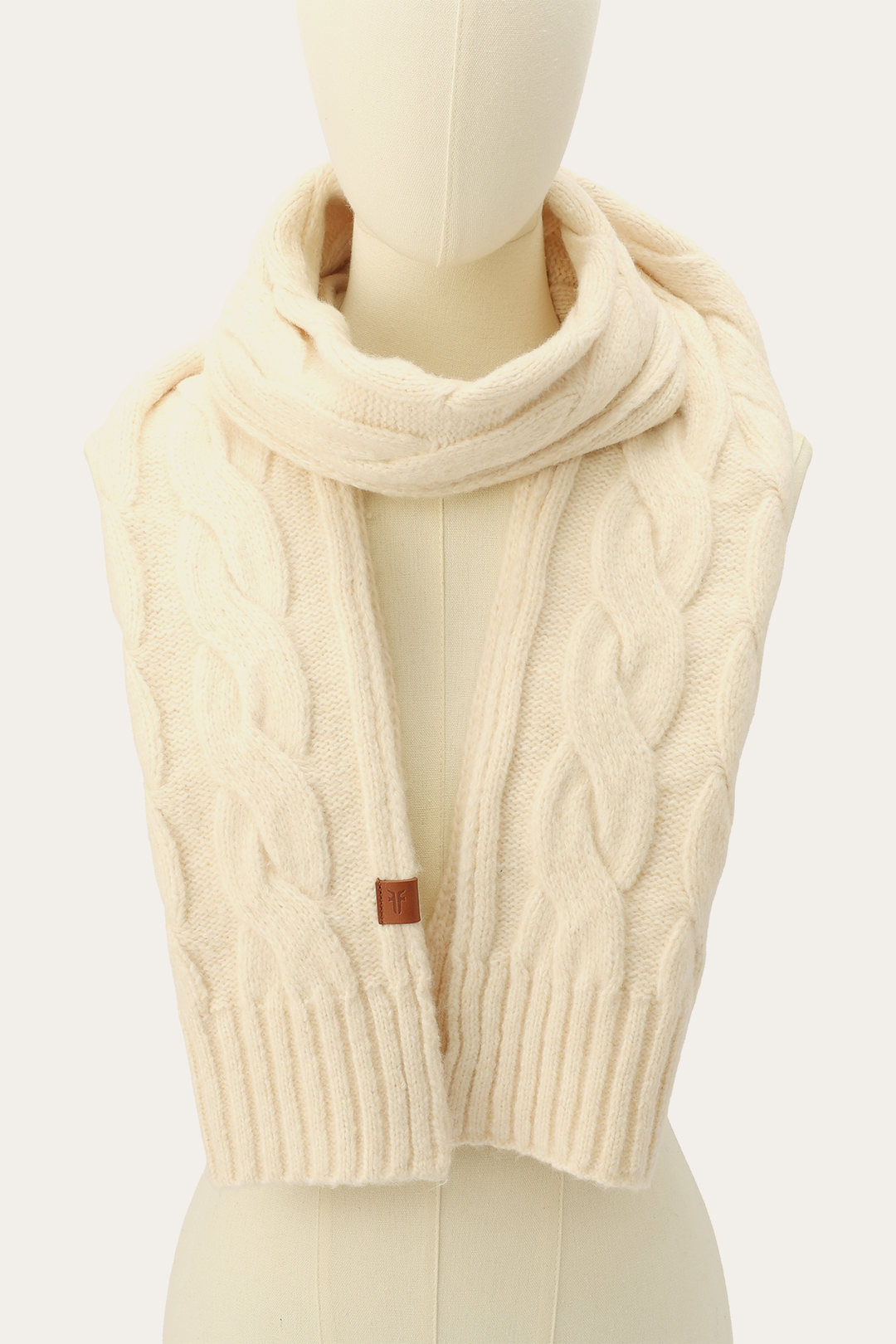 Birch Wide Cable Scarf Birch