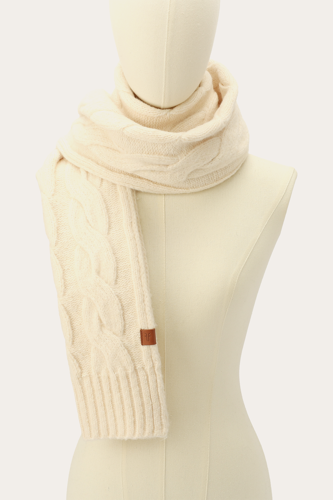 Birch Wide Cable Scarf Birch