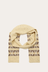 Birch Tweed Fair Isle Scarf Birch