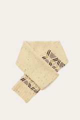 Birch Tweed Fair Isle Scarf Birch