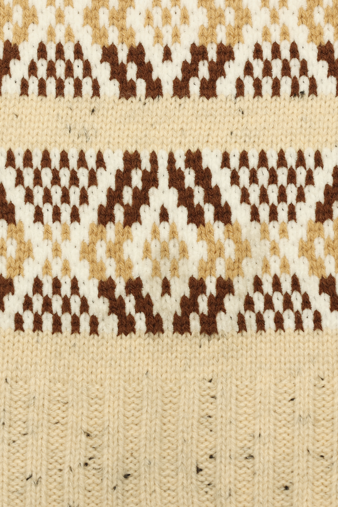 Birch Tweed Fair Isle Scarf Birch