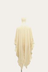 Birch Embellished Fringe Ruana Birch