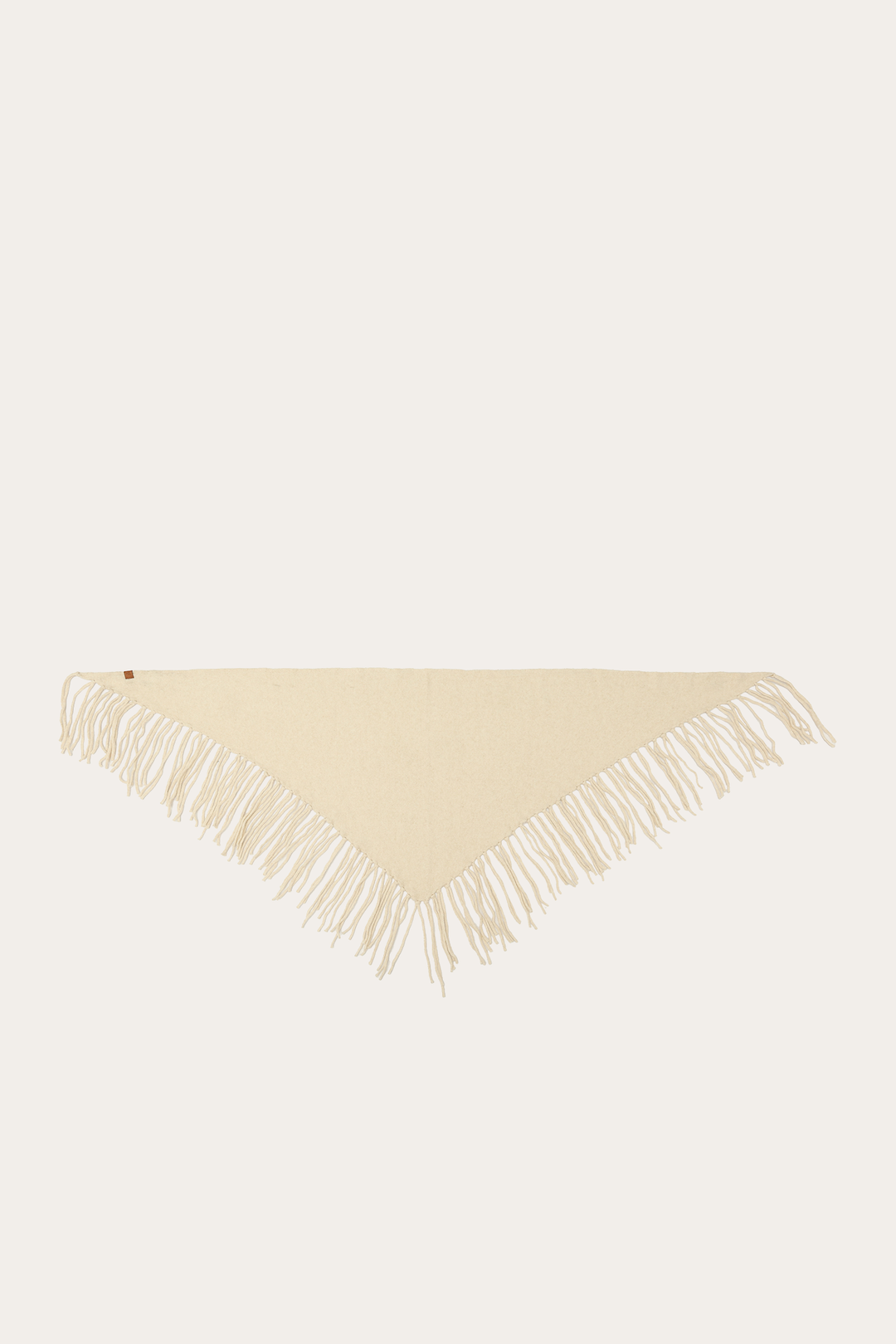 Birch Long Fringe Triangle Scarf Birch