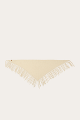 Birch Long Fringe Triangle Scarf Birch