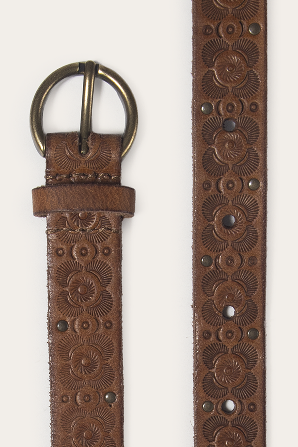 Light Whiskey 20mm Tooling & Stud Belt Light Whiskey