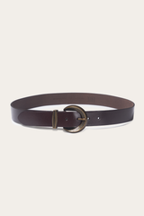 Brown 35mm Engraved Buckle Belt Brown