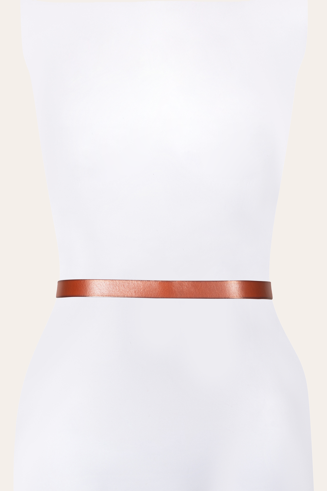 25mm Tan Logo Western Belt Tan