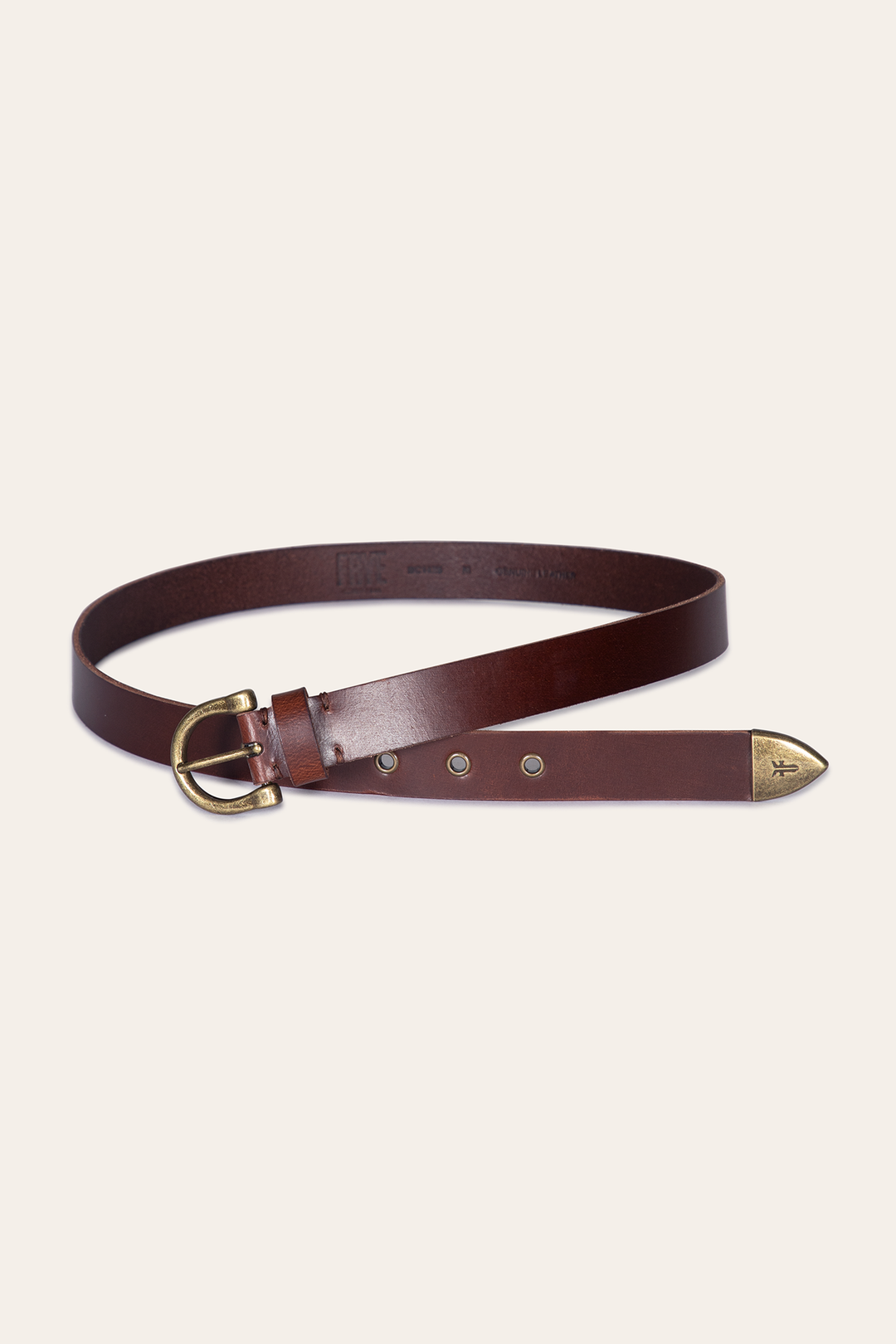 Women’s Tan 25mm Horseshoe Buckle Belt Tan