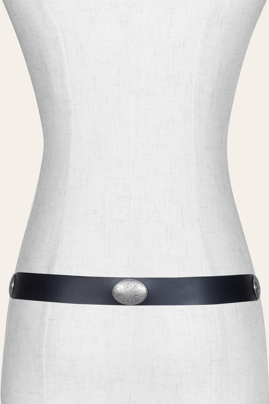Women’s Black 30mm Concho Belt Black