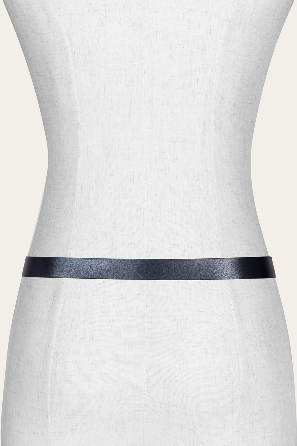 Women’s Black 25mm Belt With Metal Loop Black