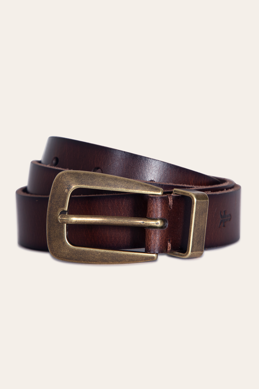 Women’s Tan 25mm Belt With Metal Loop Tan