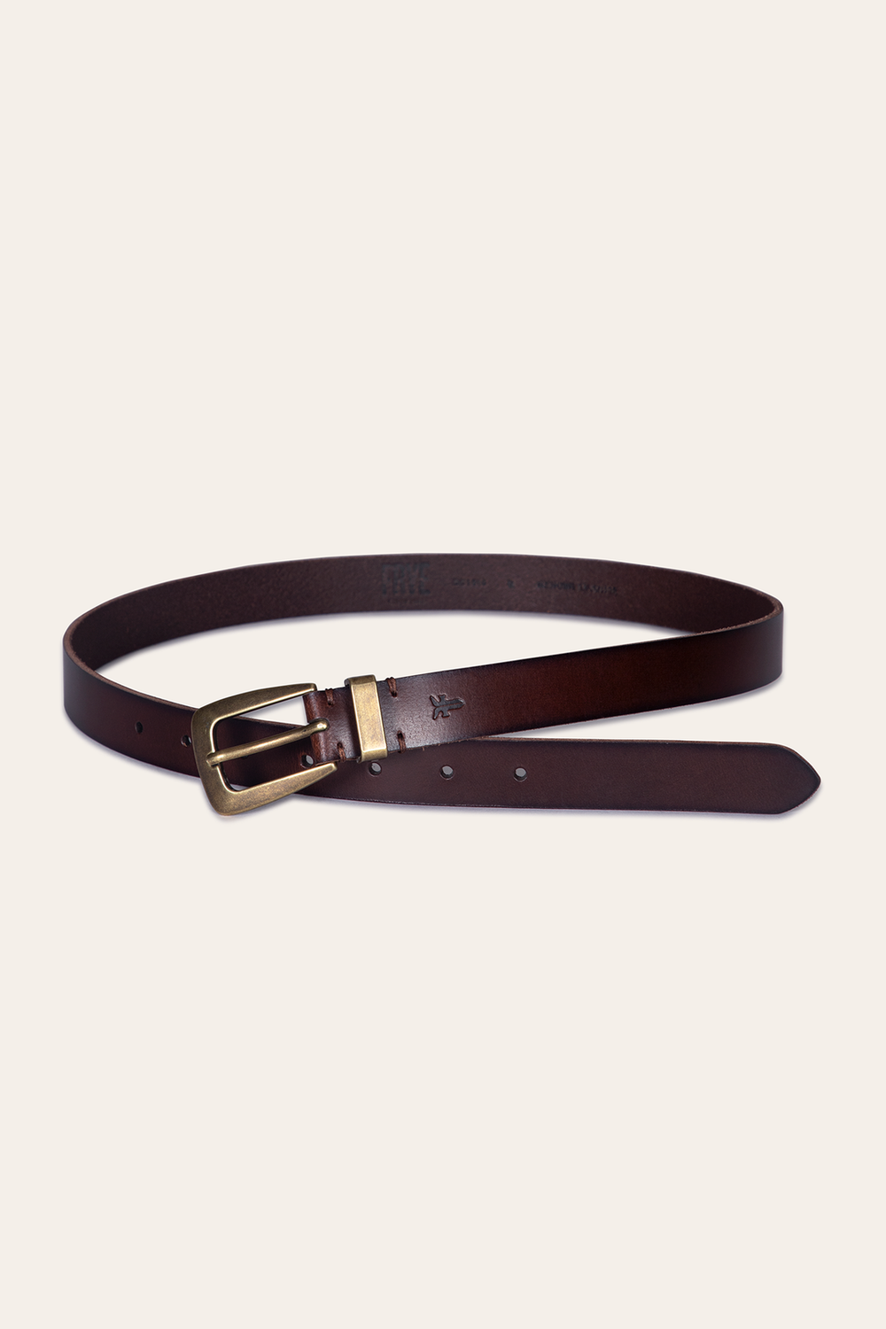 Women’s Tan 25mm Belt With Metal Loop Tan