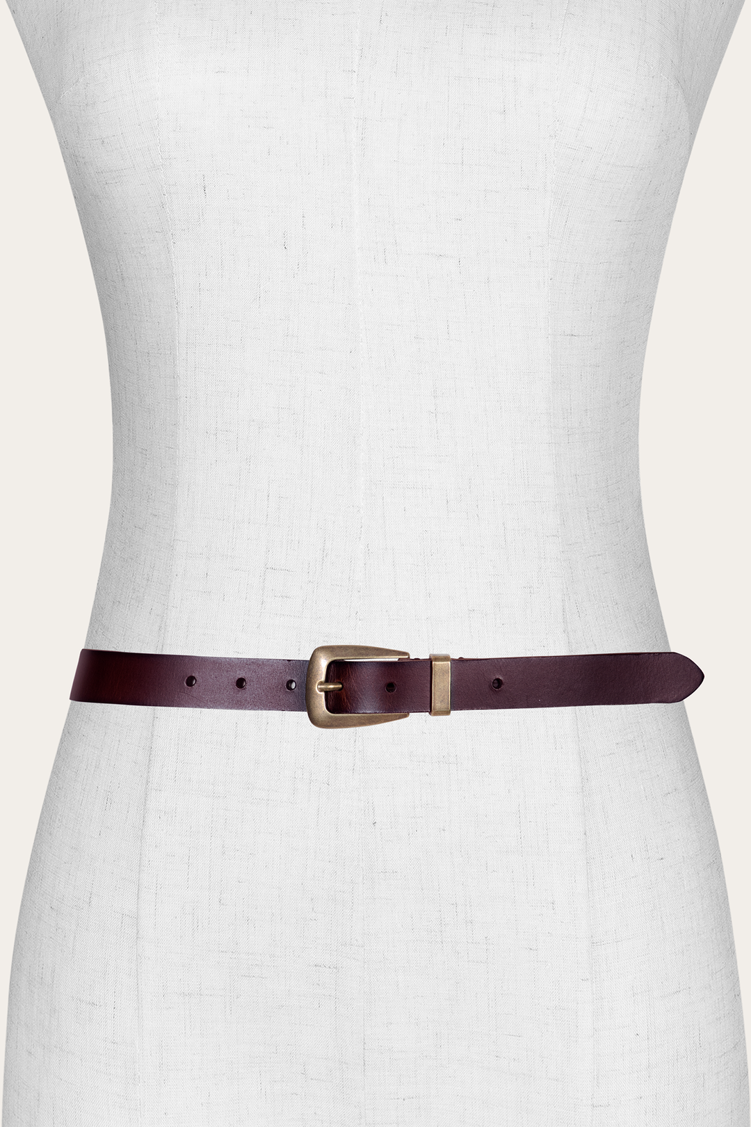 Women’s Tan 25mm Belt With Metal Loop Tan